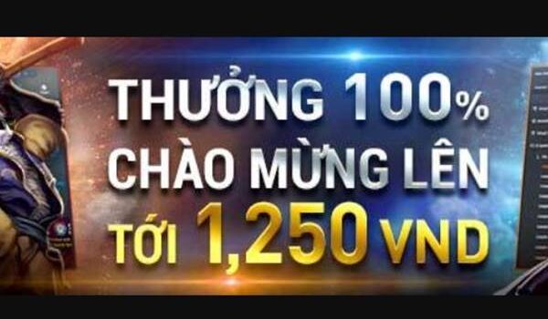 Thưởng 100% chào mừng lên đến 1,250 VND tại Esports