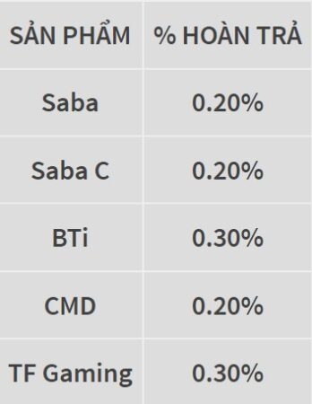 Hoàn trả 0.30% hàng ngày tại W88 Thể Thao 2